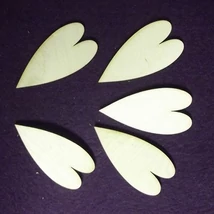 Szív 30*60*3 mm, 1 db