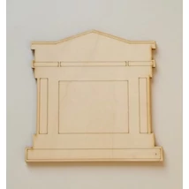 Kandalló csúcsos tetővel 150*147*3 mm