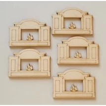 Kandalló  ívelt tetővel oldalt díszítéssel 70*47*3 mm