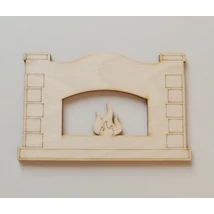 Kandalló  "tégla" díszítéssel 150*95*3 mm