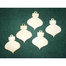 Karácsonyfadísz 3, 55*70*3 mm, 1 db