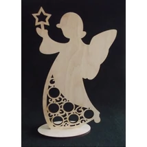 Álló angyal vágott díszítéssel 190*300*6 mm