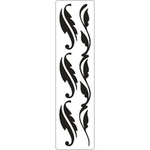 3D stencil 50*195*1 mm, levél