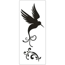 3D stencil 80*195*1 mm, kolibri