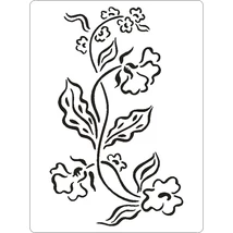 3D stencil 145*195*1 mm, szegfű