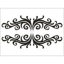 3D stencil 145*195*1 mm, dupla tulipán