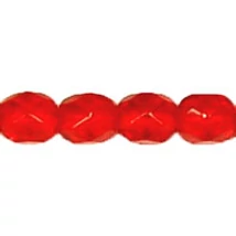 Csiszolt gyöngy 4 mm FP1-04-90070 Világos sziám rubin 100 db