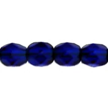 Csiszolt gyöngy 4 mm FP1-04-M30090 Matt kobaltkék 100 db