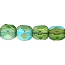 Csiszolt gyöngy 4 mm FP1-04-MX50250 Matt sötét olívzöld AB 100 db