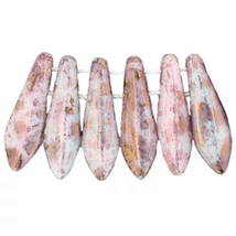 Dagger, Opak lüszter topáz/pink, 20 db