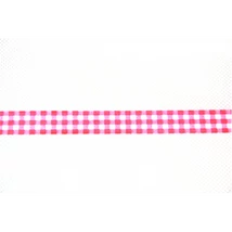 Dekorszalag kockás piros 15 mm * 10 m