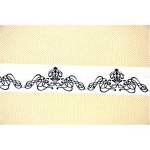 Dekorszalag black & white 8. 30 mm * 10 m