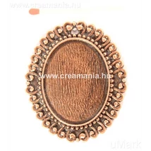 Díszes medál ovális 3*4 cm