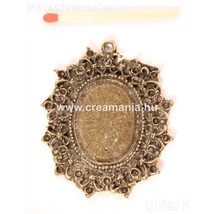 Díszes medál ovális nagy