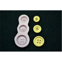 Marcipán/fondant mintázó, szilikon gomb, 3-as Marcipán/fondant mintázó, szilikon gomb, 3-as