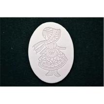 Marcipán/fondant mintázó, szilikon, csipke kislány Marcipán/fondant mintázó, szilikon, csipke kislány