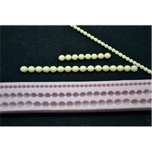 Marcipán/fondant mintázó, szilikon, dupla gyöngysor Marcipán/fondant mintázó, szilikon, dupla gyöngysor