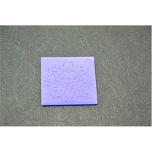 Marcipán/fondant mintázó, szilikon, lap virág mandala Marcipán/fondant mintázó, szilikon, lap virág mandala