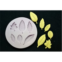 Marcipán/fondant mintázó, szilikon, levelek (6-os) Marcipán/fondant mintázó, szilikon, levelek (6-os)