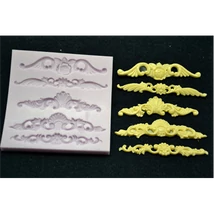 Marcipán/fondant mintázó, szilikon, szegélydísz (5-ös)