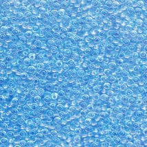 Miyuki kásagyöngy 11/0  11-9148  Átlátszó vil. Kék  5g