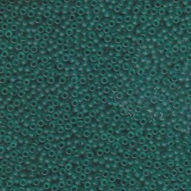 Miyuki kásagyöngy 11/0  11-92405F  Matt átlátszó kékeszöld  5g