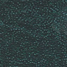 Miyuki kásagyöngy 11/0  11-92406  Átlátszó sötét kékeszöld  5g