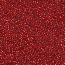 Miyuki kásagyöngy 15/0  15-910  Ezüstközepű vérnarancs  5g