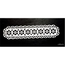 Papírkivágás csipkeszalag kicsi szives 3 db/cs