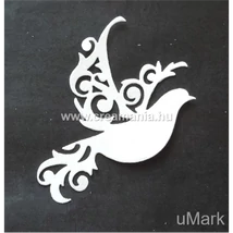 Papírkivágás díszes galamb 3 db/csomag