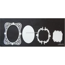 Papírkivágás keretek, lapok 8 db/cs