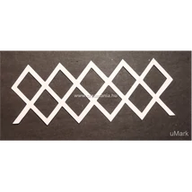 Papírkivágás rács rombusz 2 db/cs