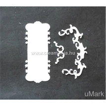 Papírkivágás lap indákkal 8 db/cs