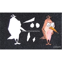 Papírkivágás Crazy bird1