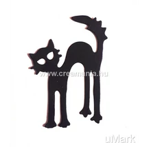 Papírkivágás fekete macska 3 db/csomag