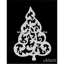 Papírkivágás díszes fenyőfa kicsi