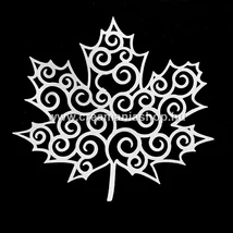 Papírkivágás díszes juharlevél 1 db/csomag