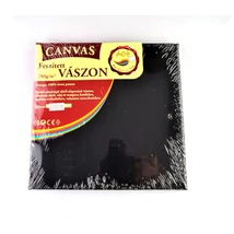 Feszített vászon fekete (keret 1,6*2,0 cm), 20*20 cm