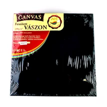 Feszített vászon fekete (keret 1,6*2,0 cm), 24*24 cm  