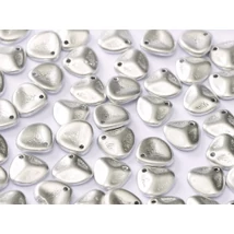 Rózsaszirom gyöngy 8*7 mm Aluminium ezüst 01700 10 db
