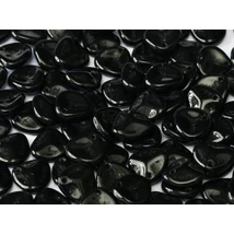 Rózsaszirom gyöngy 8*7 mm Fekete 23980  10 db