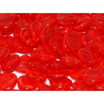 Rózsaszirom gyöngy 8*7 mm Opál piros 91240  10 db