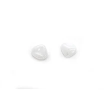 Rózsaszirom gyöngy 8*7 mm Kristály matt fehér 10 db 