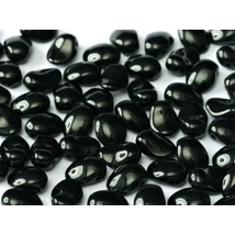 Tulipánszirom gyöngy 6*8 mm Fekete 23980  10 db