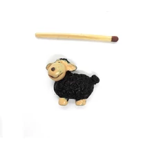 Mini figura bárány öntap. fekete