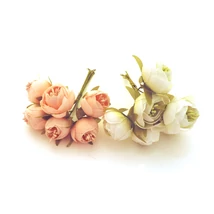 Selyemvirág gömbfejű 6 szál/csokor fehér