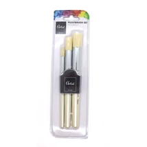 Ecset készlet stencilhez 3 db