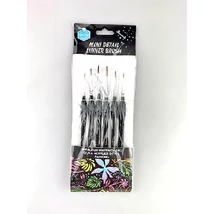 Ecset 6 részes vékony fejű, fekete 000/00/0/1/2/3 