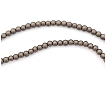 Viaszgyöngy füzér,  csoki barna (10 mm szemek)