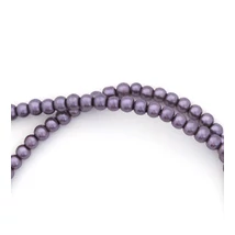 Viaszgyöngy füzér,  közép lila (10 mm szemek)
